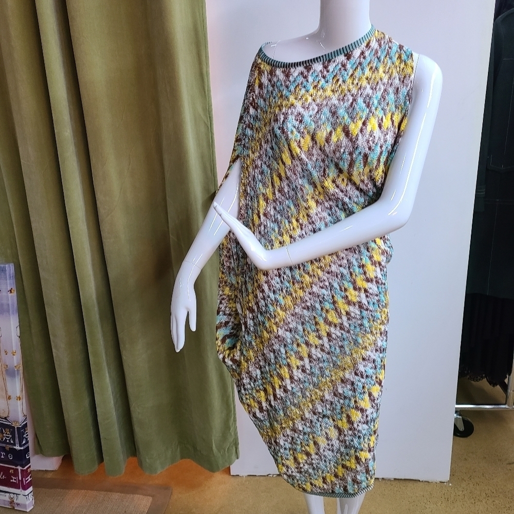 Asymmetrical Missoni Mare Dress 100% Rayon  Size Small to Large